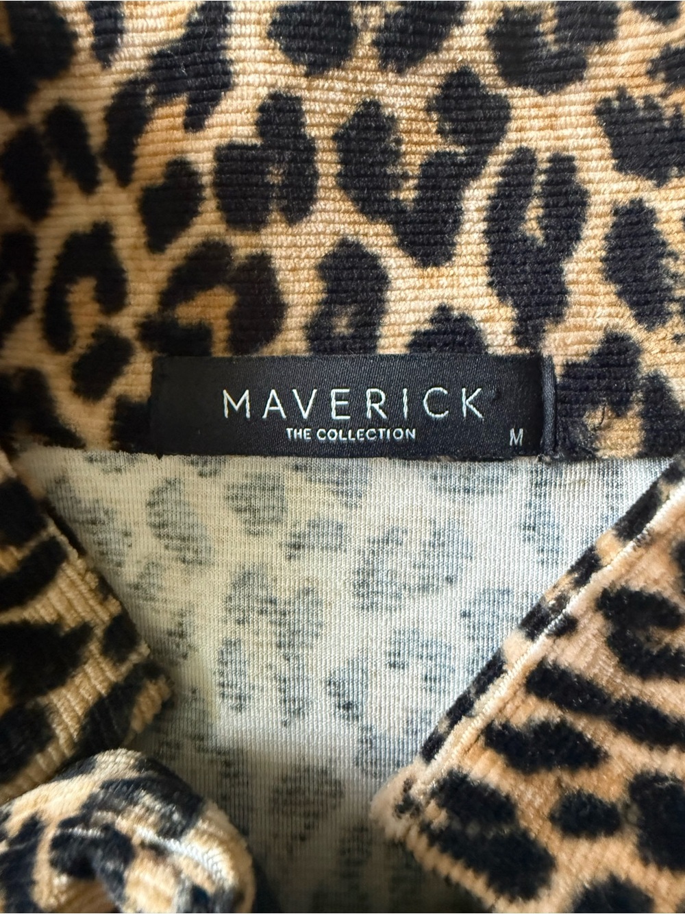 Leopard Print Women’s Cardigan - Tan & Black